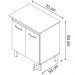 Balcao Multiuso 70cm 2 Portas 9240 Branco Mobbs