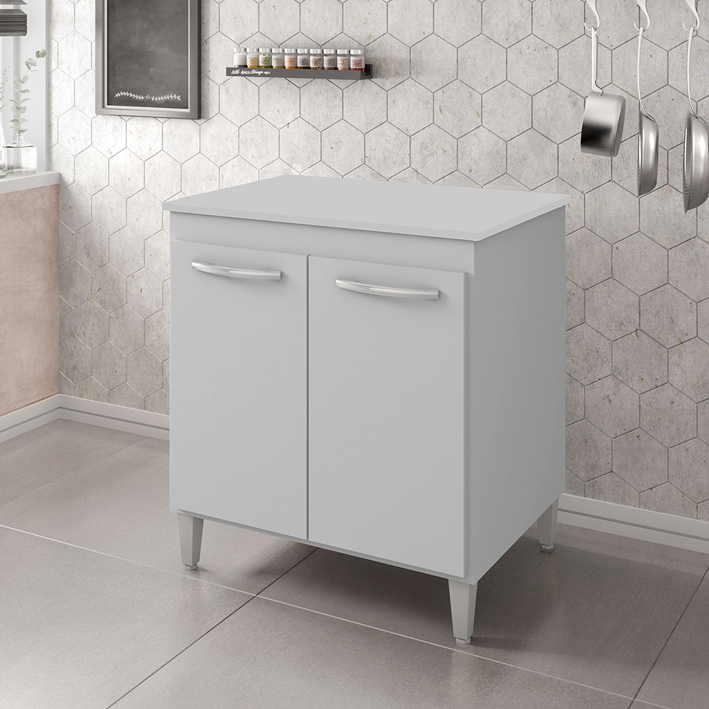 Balcao Multiuso 70cm 2 Portas 9240 Branco Mobbs
