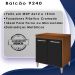 Balcao Multiuso 70cm 2 Portas 9240 Savana Preto Mobbs