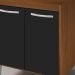Balcao Multiuso 70cm 2 Portas 9240 Savana Preto Mobbs