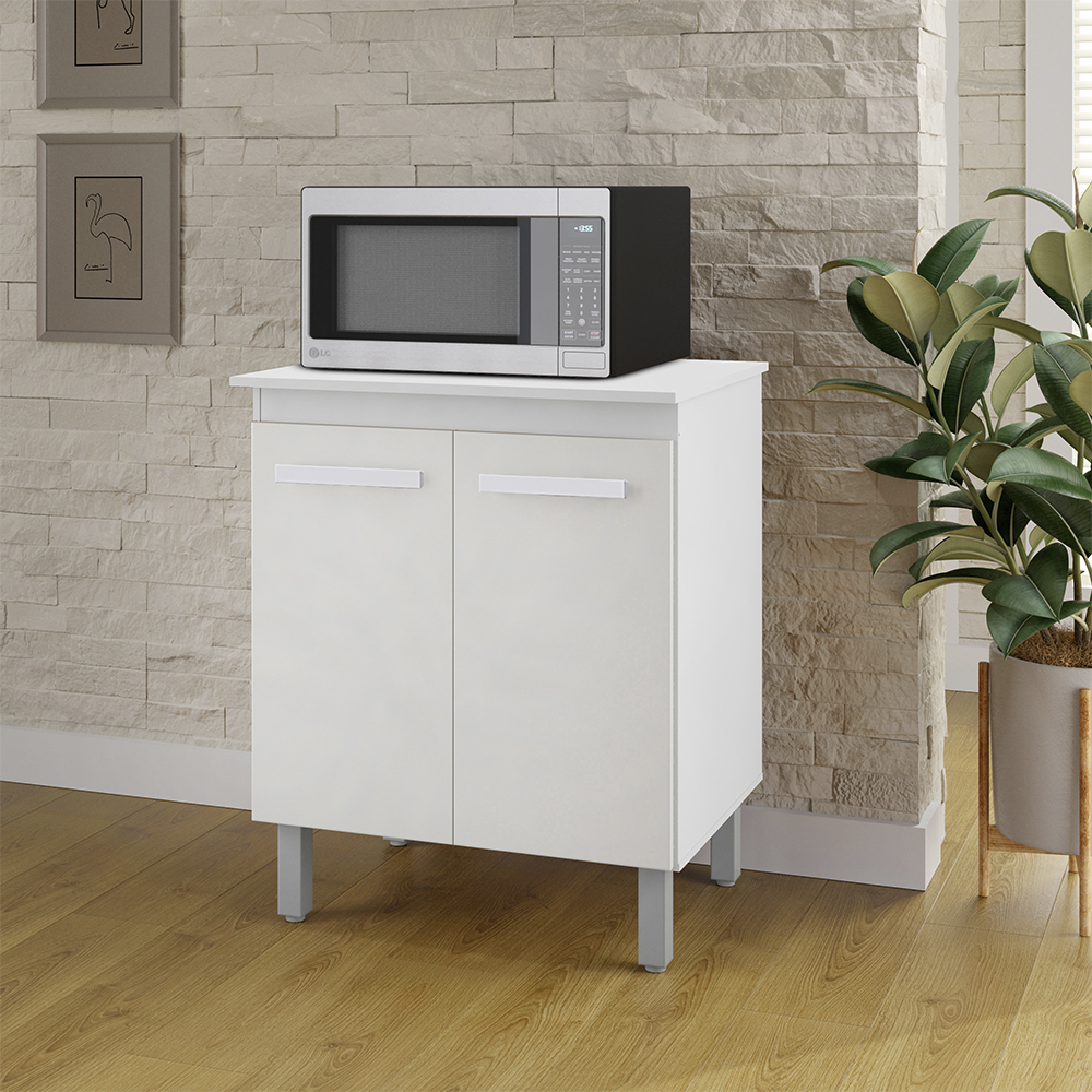 Balcao Multiuso 75 cm 2 Portas 9240 Branco Mobbs