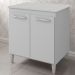 Balcao Multiuso 75 cm 2 Portas 9240 Branco Mobbs