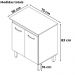 Balcao Multiuso 75 cm 2 Portas 9240 Branco Mobbs