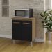 Balcao Multiuso 75 cm 2 Portas 9240 Savana Preto Mobbs