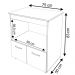 Balcao Multiuso Com Nicho 75cm 9450 Branco Mobbs
