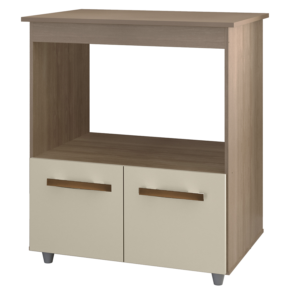 Balcao Multiuso Com Nicho 75cm 9450 Savana Off White Mobbs