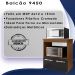 Balcao Multiuso Com Nicho 75cm 9450 Savana Preto Mobbs