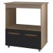 Balcao Multiuso Com Nicho 75cm 9450 Savana Preto Mobbs