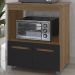 Balcao Multiuso Com Nicho 75cm 9450 Savana Preto Mobbs