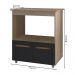 Balcao Multiuso Com Nicho 75cm 9450 Savana Preto Mobbs