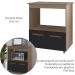 Balcao Multiuso Com Nicho 75cm 9450 Savana Preto Mobbs