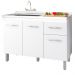 Balcao P/ Pia Sem Tampo Anita 120 cm Mobbs cor:Branco