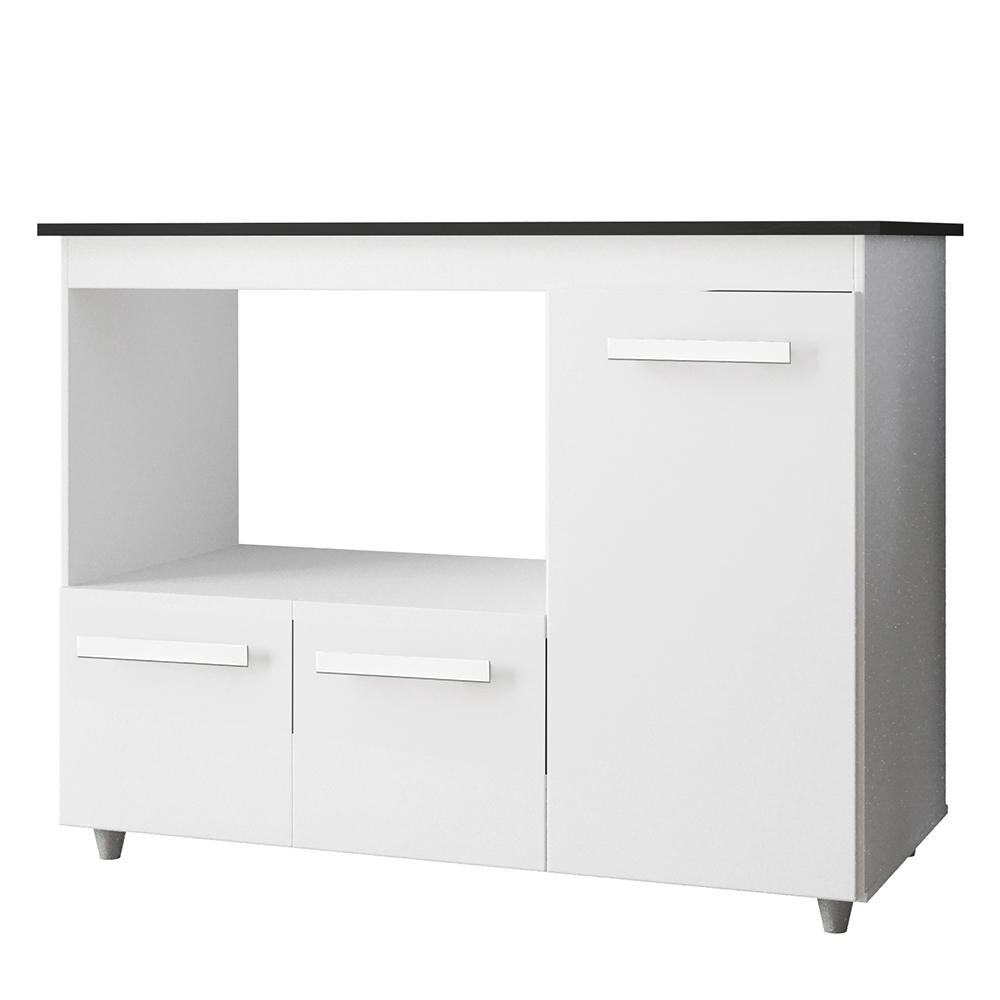 Balcao Para Cooktop 4 Bocas 114cm 9470 Branco Mobbs