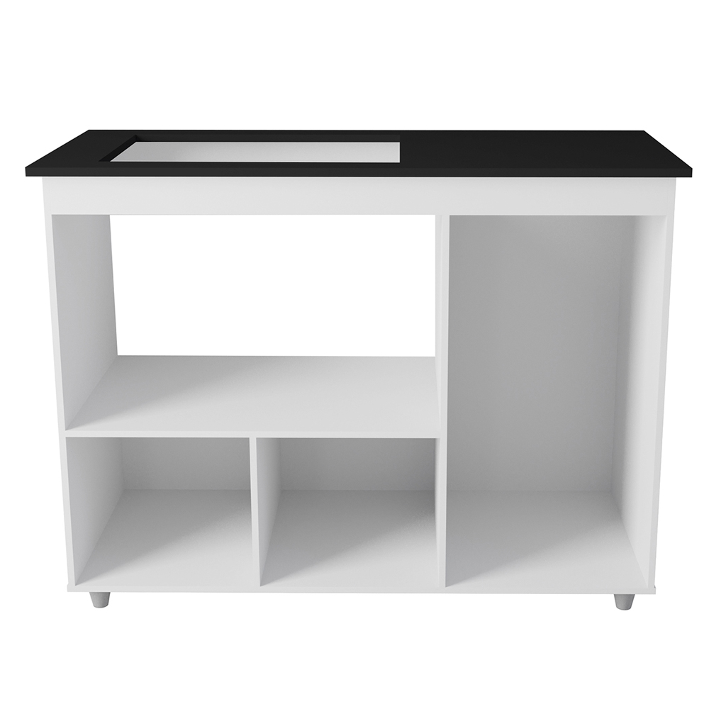 Balcao Para Cooktop 4 Bocas 114cm 9470 Branco Mobbs