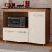 Balcao Para Cooktop 4 Bocas Ana Savana Off White Mobbs