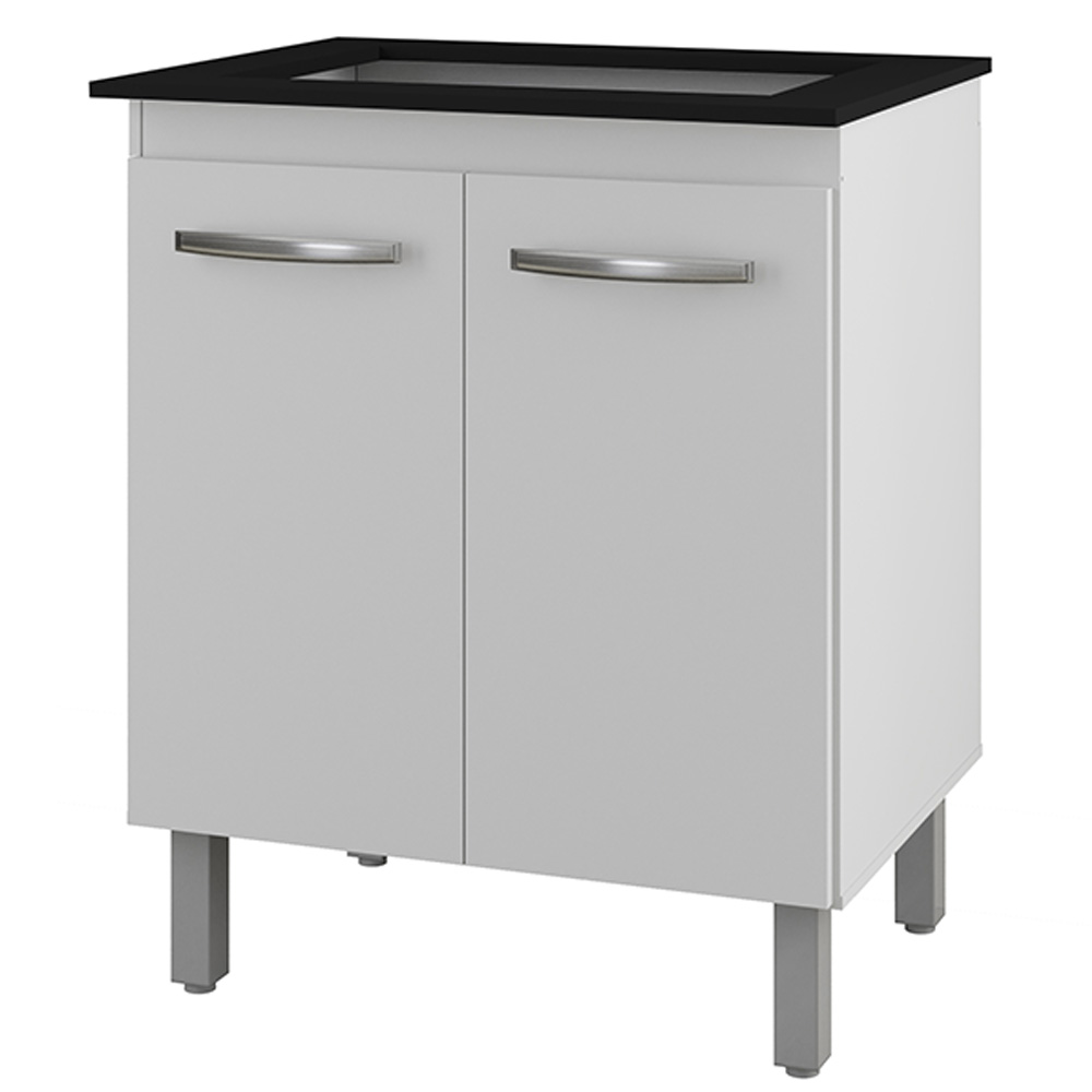 Balcao Para Cooktop 4 Bocas Jade Mobbs cor:Branco