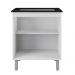 Balcao Para Cooktop 4 Bocas Jade Mobbs cor:Branco