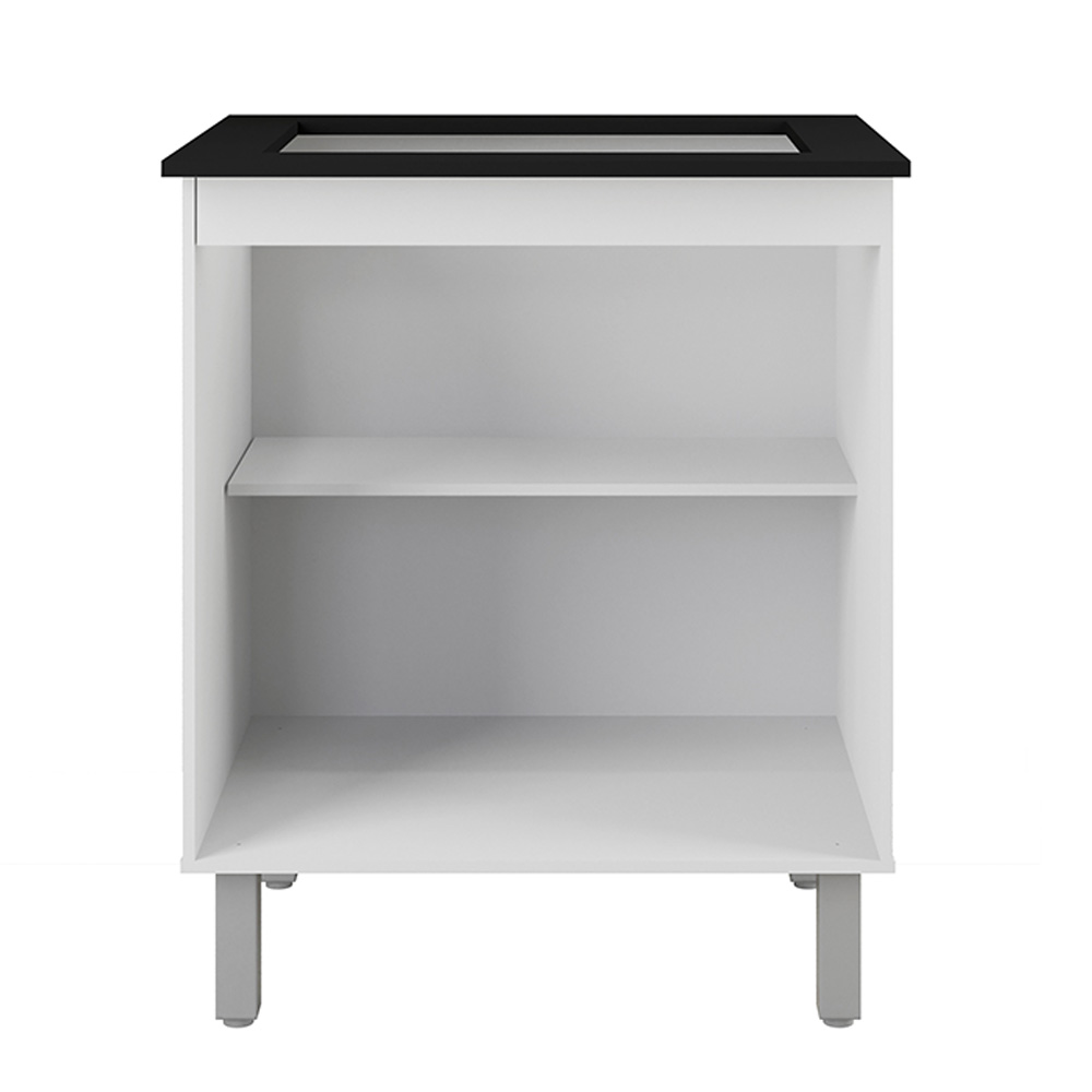 Balcao Para Cooktop 4 Bocas Jade Mobbs cor:Branco