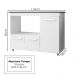 Balcao Para Cooktop 5 Bocas 114cm 9475 Branco Mobbs