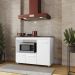 Balcao Para Cooktop 5 Bocas 114cm 9475 Branco Mobbs