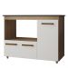 Balcao Para Cooktop 5 Bocas 114cm 9475 Savana Off White Mobbs