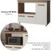 Balcao Para Cooktop 5 Bocas 114cm 9475 Savana Off White Mobbs