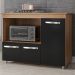 Balcao Para Cooktop 5 Bocas 114cm 9475 Savana Preto Mobbs