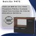 Balcao Para Cooktop 5 Bocas 114cm 9475 Savana Preto Mobbs