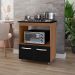 Balcao Para Cooktop 5 Bocas Elisa Mobbs cor:Savana Preto