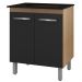 Balcao Para Cooktop 5 Bocas Jade Savana Preto Mobbs