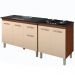 Balcao Pia 120cm e Cooktop 4 Bocas Savana Off White Mobbs