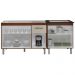Balcao Pia 120cm e Cooktop 4 Bocas Savana Off White Mobbs