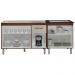 Balcao Pia 120cm e Cooktop 5 Bocas Savana Off White Mobbs