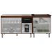 Balcao Pia 120cm e Cooktop 5 Bocas Savana Preto Mobbs