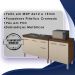 Balcao Pia 120cm e Multiuso 2 Portas 70cm Savana Off White Mobbs