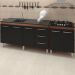 Balcao Pia 150cm e Cooktop 5 Bocas Savana Preto Mobbs