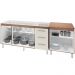 Balcao Pia 150cm e Multiuso 2 Portas 70cm Savana Off White Mobbs