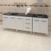 Balcao Pia 160cm e Cooktop 4 Bocas Branco Mobbs