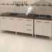 Balcao Pia 160cm e Cooktop 5 Bocas Savana Off White Mobbs