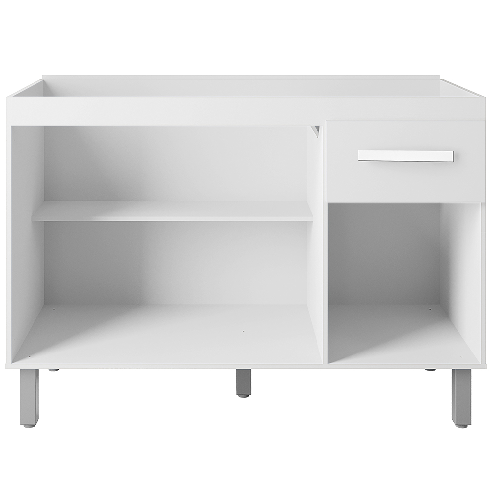 Balcao Sem Tampo Para Pia 120cm 9430 Branco Mobbs