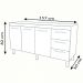 Balcao Sem Tampo Para Pia 160cm 9140 Savana Off White Mobbs