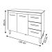 Kit Balcão Cozinha Gabinete Bianca 118 cm Branco com Tampo Tampão 120 cm Bianca Branco 