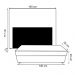 Kit Cabeceira Para Cama Box Casal Moblis Móveis Agnes 140 cm com Calçadeira Baú Agnes Casal 140 cm Cinza 