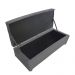 Kit Cabeceira Para Cama Box Casal Moblis Móveis Agnes 140 cm com Calçadeira Baú Agnes Casal 140 cm Cinza 