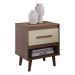 Mesa de Cabeceira com 1 Gaveta e Nicho Lima Savana / Off White