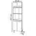 Paneleiro 4 Portas 197x60cm 9170 Branco Mobbs