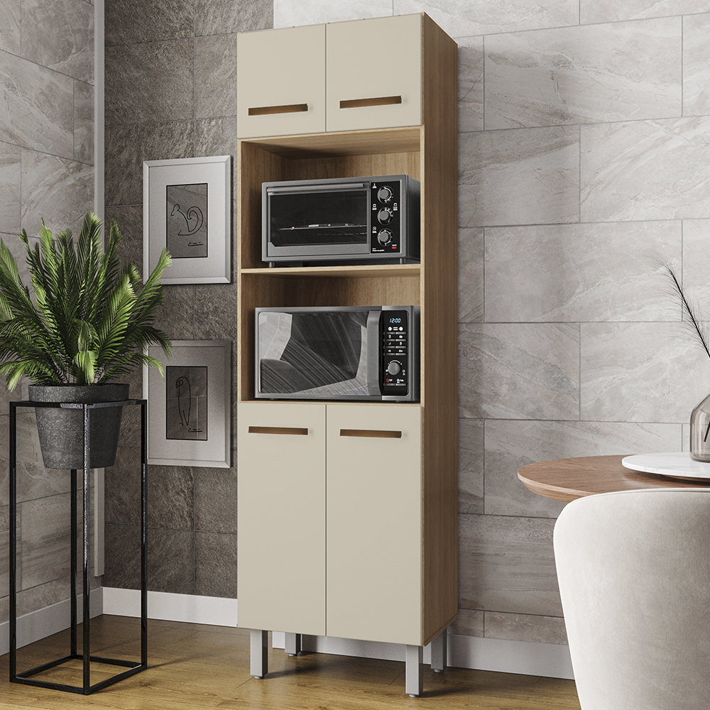 Paneleiro 4 Portas 197x60cm 9170 Savana Off White Mobbs