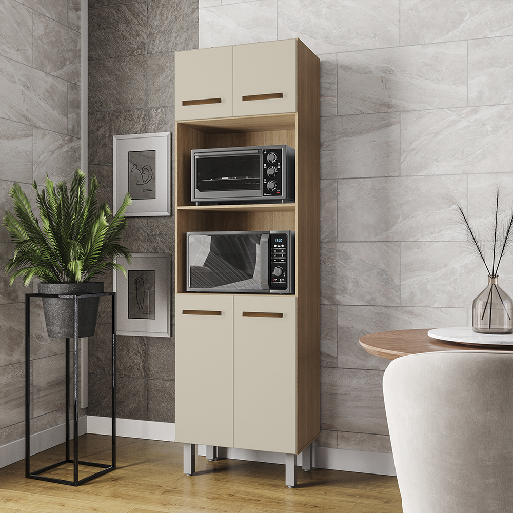 Paneleiro 4 Portas 197x60cm 9170 Savana Off White Mobbs