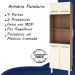 Paneleiro 4 Portas 197x60cm 9170 Savana Off White Mobbs