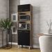 Paneleiro 4 Portas 197x60cm 9170 Savana Preto Mobbs